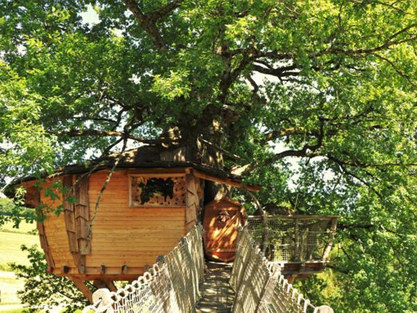 Cabane Perchee Dans Les Arbres Saint-Hilaire-en-Morvan 외부 사진